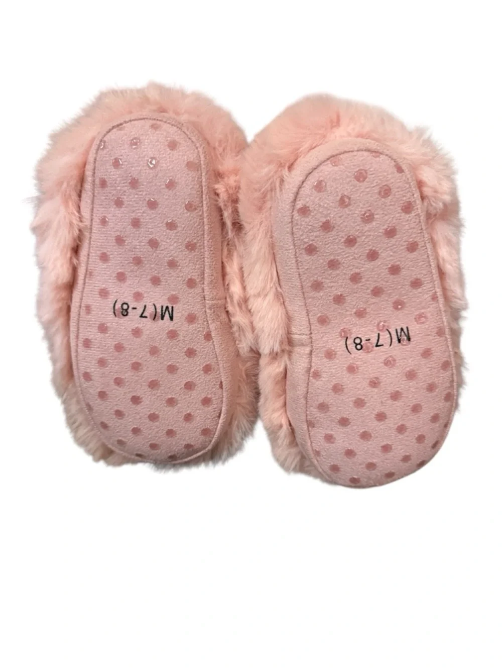 ✨Cat & Jack Pink Faux Fur Kids Slippers NWT